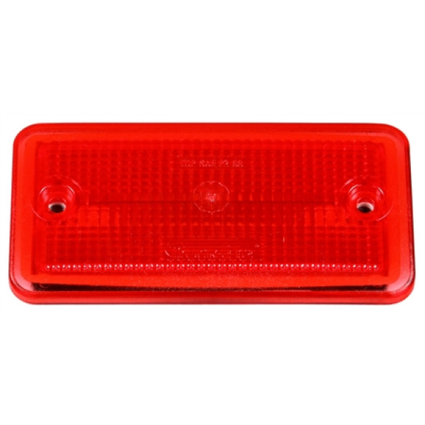 Image of 25 Series, Reflectorized, Incan., Red Rectangular, M/C Light, P2, 2 Screw from Trucklite. Part number: TLT-25766R4