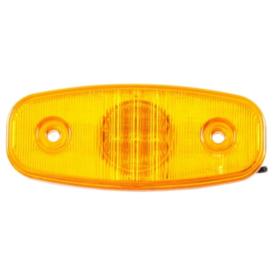 Image of 26 Series, LED, Yellow Rectangular, 3 Diode, M/C Light, P2, 2 Screw, 12V from Trucklite. Part number: TLT-26251Y4