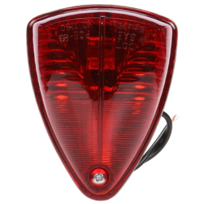 Image of 26 Series, Incan., Red Triangular, 1 Bulb, M/C Light, PC, 2 Screw, 12V from Trucklite. Part number: TLT-26354R4