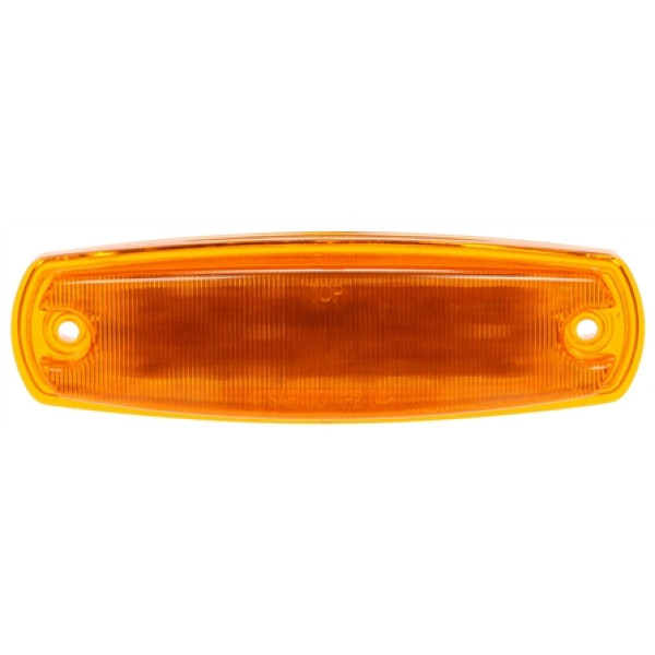 Image of Signal-Stat, LED, Yellow Rectangular, 12 Diode, M/C Light, P2, Chrome 2 Screw, 12V, Kit from Signal-Stat. Part number: TLT-SS2673A-S