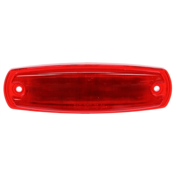 Image of Signal-Stat, LED, Red Rectangular, 12 Diode, M/C Light, P2, Chrome 2 Screw, 12V, Kit from Signal-Stat. Part number: TLT-SS2673-S