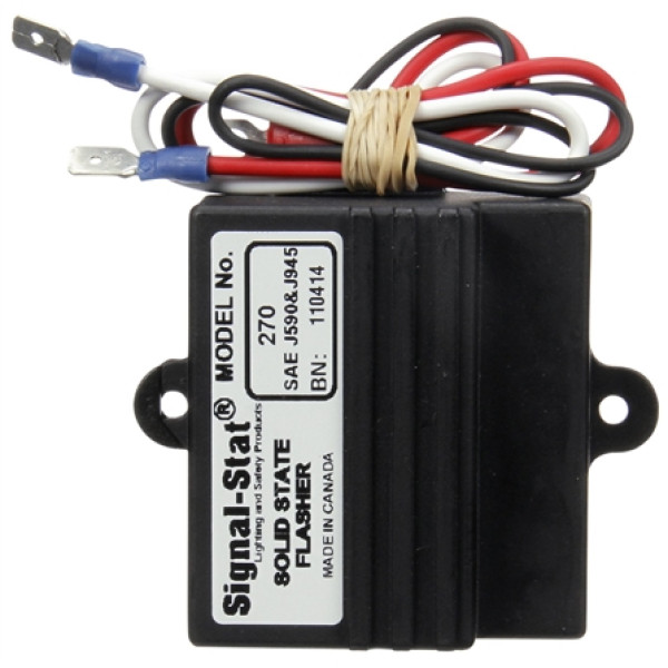 Image of 20 Light Heavy-Duty Solid-State, 80-100fpm, Flasher Module, 12V from Signal-Stat. Part number: TLT-SS270-S