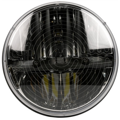 Image of 7" Round, Heated Lens, LED, 12-24V, Headlight, Bulk from Trucklite. Part number: TLT-27275C3