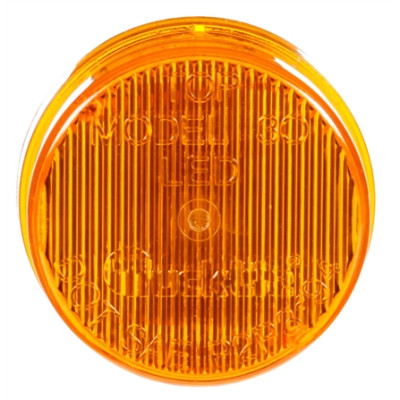 Image of 30 Series, LED, Yellow Round, 2 Diode, M/C Light, P3, Black Grommet, 12V, Kit, Bulk from Trucklite. Part number: TLT-30050Y3