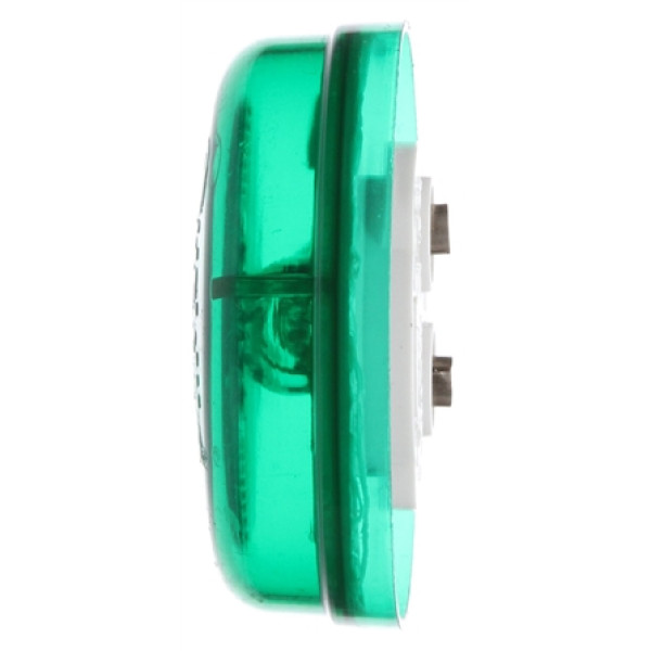 Image of 30 Series, Incan., Green Round, 1 Bulb, M/C Light, PC, 24V from Trucklite. Part number: TLT-30206G4