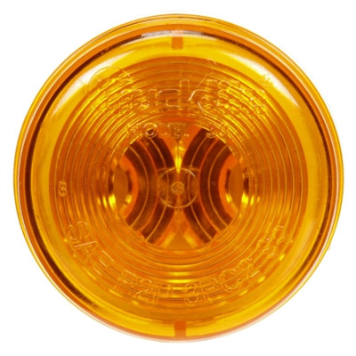 Image of 30 Series, Incan., Yellow Round, 1 Bulb, M/C Light, PC, 24V from Trucklite. Part number: TLT-30206Y4