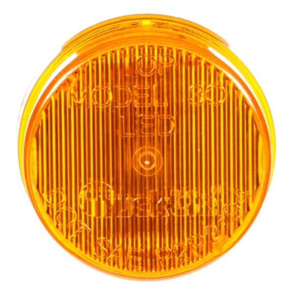 Image of 30 Series, LED, Yellow Round, 2 Diode, M/C Light, P3, 12V, Bulk from Trucklite. Part number: TLT-30250Y3