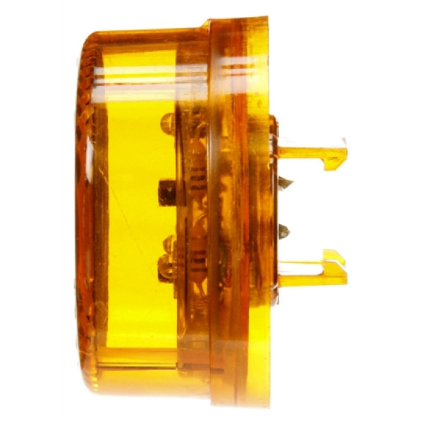 Image of 30 Series, LED, Yellow Round, 3 Diode, M/C Light, PC2, 12-24V from Trucklite. Part number: TLT-30255Y4