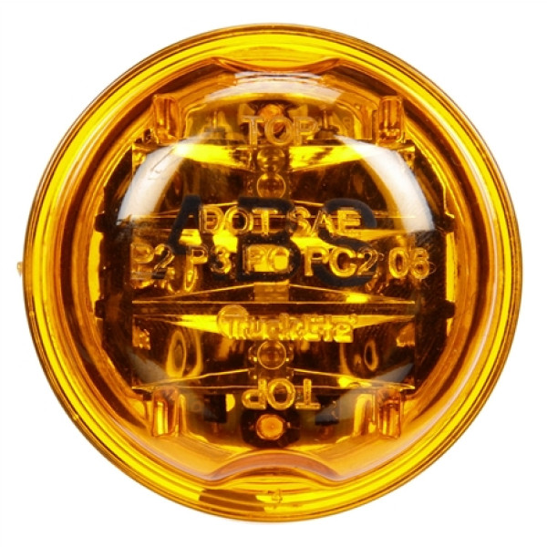 Image of 30 Series, LED, Yellow Round, 8 Diode, ABS, M/C Light, PC2, 12V from Trucklite. Part number: TLT-30264Y4
