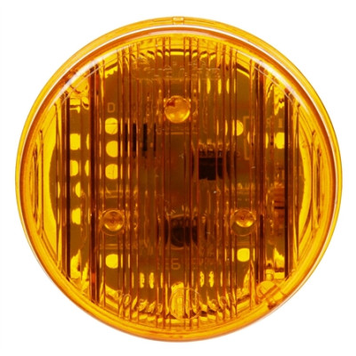Image of 30 Series, LED, Yellow Round, 3 Diode, European Approved, M/C Light, ECE, 12-24V from Trucklite. Part number: TLT-30273Y4