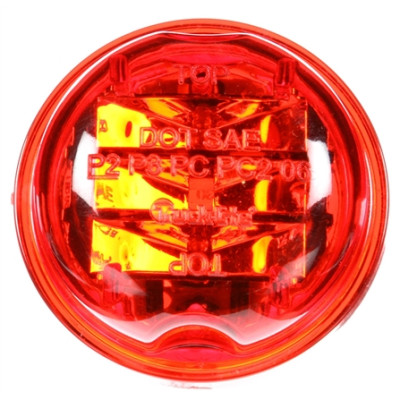 Image of 30 Series, LED, Red Round, 8 Diode, High Profile, M/C Light, PC, 12V from Trucklite. Part number: TLT-30275R4