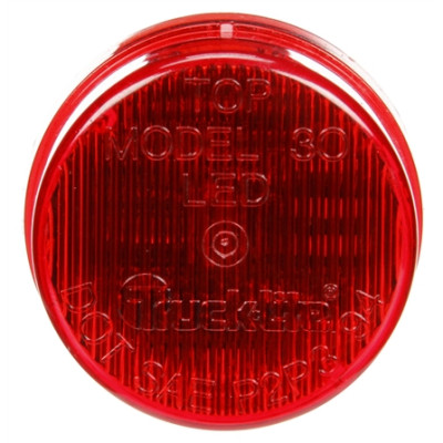 Image of 30 Series, Self-Flashing, LED, Strobe, 3 Diode, Round Red, 12V from Trucklite. Part number: TLT-30286R4