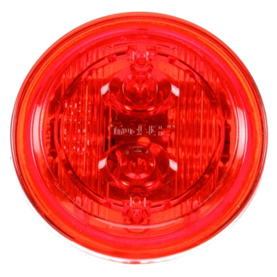 Image of 30 Series, LED, Red Round, 6 Diode, Low Profile, M/C Light, PC, 12V from Trucklite. Part number: TLT-30385R4