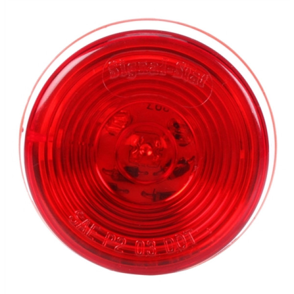 Image of Signal-Stat, LED, Red Round, 1 Diodes, 2" Round, M/C Light, P2, 12V from Signal-Stat. Part number: TLT-SS3058-S