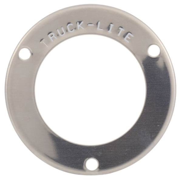 Image of 30 Series, Flange Cover, 30 Series Lights, Round, Silver, 3 Screw Bracket Mount from Trucklite. Part number: TLT-30708-4