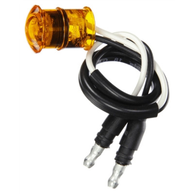 Image of 33 Series, LED, Yellow Round, 1 Diode, M/C Light, P2, 12V from Trucklite. Part number: TLT-33250Y4