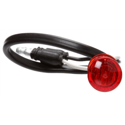 Image of 33 Series, LED, Red Round, 1 Diode, M/C Light, PC, 12V from Trucklite. Part number: TLT-33275R4
