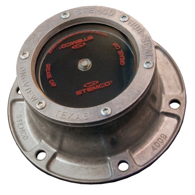 Image of HUB CAP WITH PIPE PLUG from Stemco. Part number: STE-342-4107