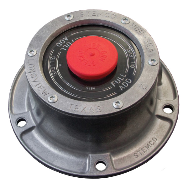 Image of HUB CAP WITH PIPE PLUG from Stemco. Part number: STE-343-4002