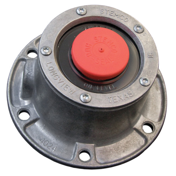 Image of HUB CAP WITH PIPE PLUG from Stemco. Part number: STE-343-4024