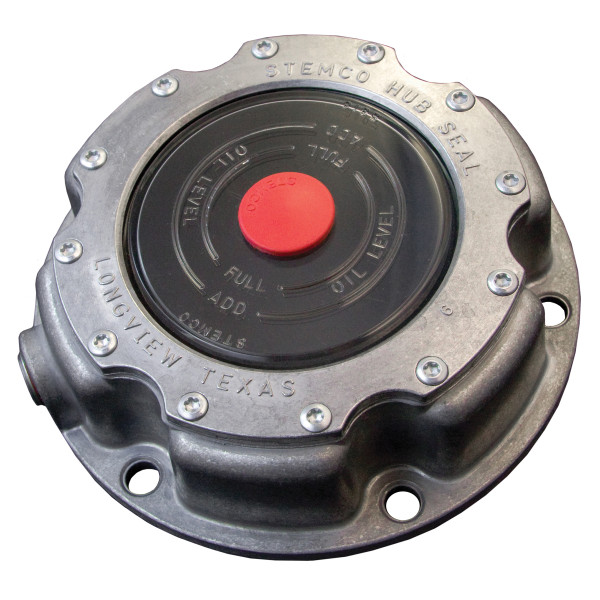 Image of HUB CAP W/PIPE PLUG from Stemco. Part number: STE-343-4249