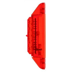 Image of 35 Series, LED, Dual-Function, Red, Rectangular, ID Light Assembly, Red, 12V, Kit from Trucklite. Part number: TLT-35033R4