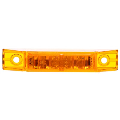 Image of 35 Series, LED, Yellow Rectangular, 5 Diode, M/C Light, PC, 2 Screw, 12V, Kit from Trucklite. Part number: TLT-35075Y4