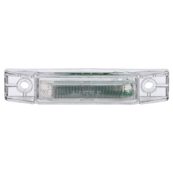 Image of 35 Series, LED, Clear/Red Rectangular, 2 Diode, M/C Light, P2, 2 Screw, 12V from Trucklite. Part number: TLT-35201R4