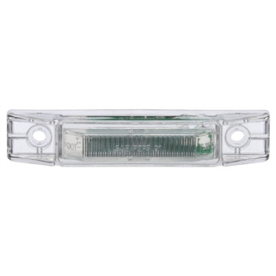 Image of 35 Series, LED, Clear/Red Rectangular, 2 Diode, M/C Light, P2, 2 Screw, 12V from Trucklite. Part number: TLT-35201R4
