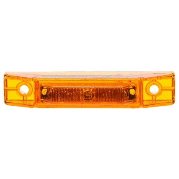 Image of 35 Series, LED, Yellow Rectangular, 7 Diode, M/C Light, ECE, 2 Screw, 12V from Trucklite. Part number: TLT-35207Y4