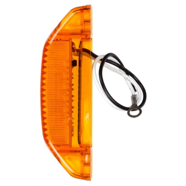 Image of Signal-Stat, LED, Yellow Rectangular, 2 Diode, M/C Light, P2, 2 Screw, 12V from Signal-Stat. Part number: TLT-SS3550A-S