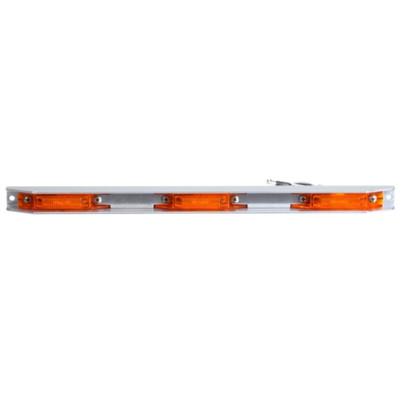 Image of 35 Series, 6" Centers, LED, Yellow, Rectangular, ID Bar, Silver, 12V, Kit from Trucklite. Part number: TLT-35740Y4