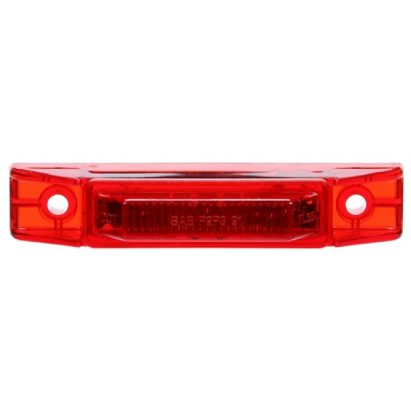 Image of 35 Series, LED, Red Rectangular, 2 Diode, M/C Light, P2, 2 Screw, 12-24V from Trucklite. Part number: TLT-35890R4