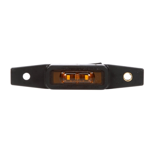 Image of 36 Series, LED, Yellow Winged, 3 Diode, Flex-Lite Rear Exit, M/C Light, PC, Adhesive, 12-24V from Trucklite. Part number: TLT-36130Y4
