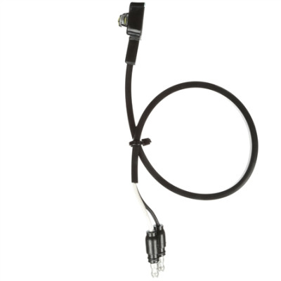 Image of 36 Series, LED, 3 Diode, Side Exit Wires, Clear Rectangular, Aux. Light, Black, Adhesive Mount, 12-24V from Trucklite. Part number: TLT-36205C4