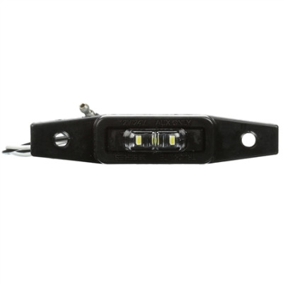 Image of 36 Series, LED, 3 Diode, Rear Exit Wires, Clear Rectangular, Aux. Light, Black, Adhesive Mount, 12-24V from Trucklite. Part number: TLT-36214C4