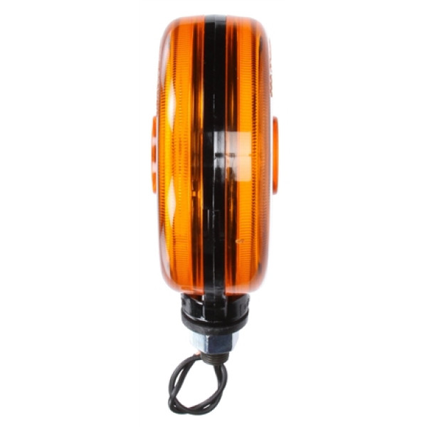 Image of Signal-Stat, Dual Face, Incan., Yellow/Yellow Round, 1 Bulb, Black, 1 Wire, Pedestal Light from Signal-Stat. Part number: TLT-SS3850AA-S