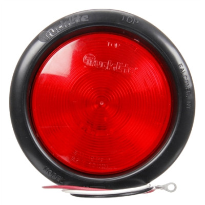 Image of 40 Series, Incan., Red, Round, 1 Bulb, S/T/T, Black Grommet, PL-3, Stripped/Ring, 12V, Kit, Pallet from Trucklite. Part number: TLT-40002RP