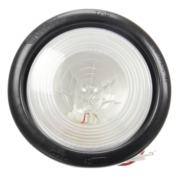 Image of 40 Series, Incan., 1 Bulb, Round, Back-Up Light, Black Grommet, 12V, Kit from Trucklite. Part number: TLT-40004-4