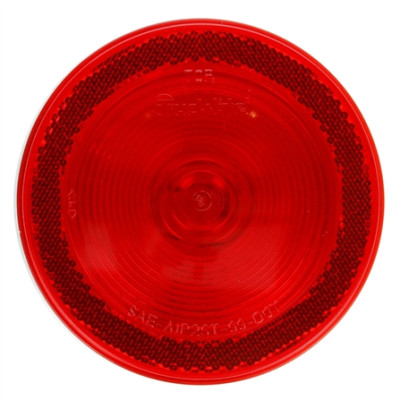 Image of 40 Series, Incan., Red, Round, 1 Bulb, S/T/T, Black Grommet, Reflectorized, PL-3, Stripped/Ring, 12V, Kit, Bulk from Trucklite. Part number: TLT-40015R3