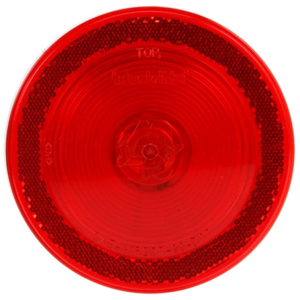 Image of Super 40, Incan., Red, Round, 1 Bulb, S/T/T, Black Grommet, Reflectorized, PL-3, Stripped/Ring, 12V, Kit, Bulk from Trucklite. Part number: TLT-40048R3