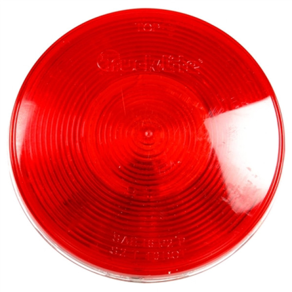 Image of 40 Series, Clear Back, Incan., Red, Round, 1 Bulb, S/T/T, PL-3, 12V from Trucklite. Part number: TLT-40206R4