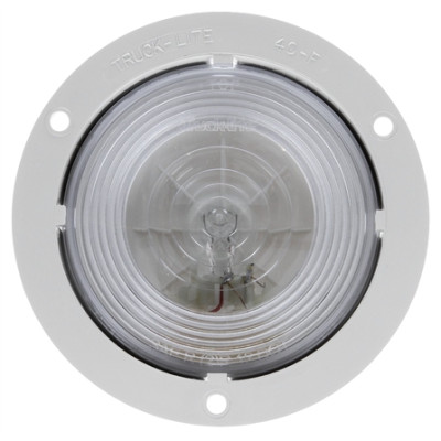 Image of 40 Series, Incan., 1 Bulb, Round, Back-Up Light, Gray Flange, 12V from Trucklite. Part number: TLT-40224-4