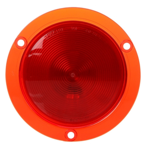 Image of 40 Economy, Incan., Red, Round, 1 Bulb, S/T/T, Red Flange, PL-3, 12V, Pallet from Trucklite. Part number: TLT-40229RP