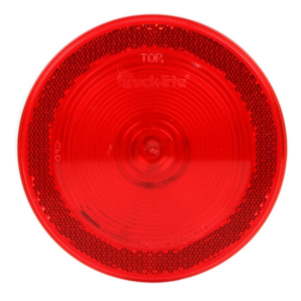 Image of 40 Series, Incan., Red, Round, 1 Bulb, S/T/T, Reflectorized, PL-3, 24V from Trucklite. Part number: TLT-40232R4