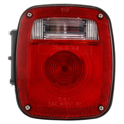 Image of Ford, Polycarbonate, RH, Combination Box Light, 3 Stud, License Light from Signal-Stat. Part number: TLT-SS4023-S