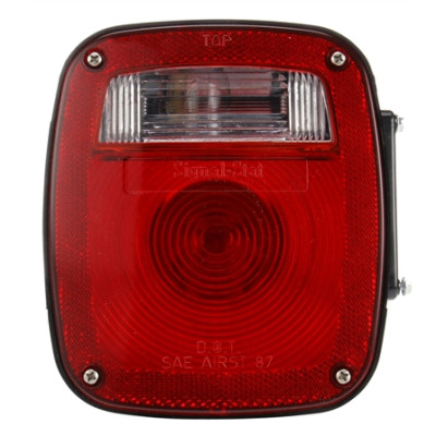 Image of Ford, Polycarbonate, LH, Combination Box Light, 3 Stud, License Light from Signal-Stat. Part number: TLT-SS4024-S