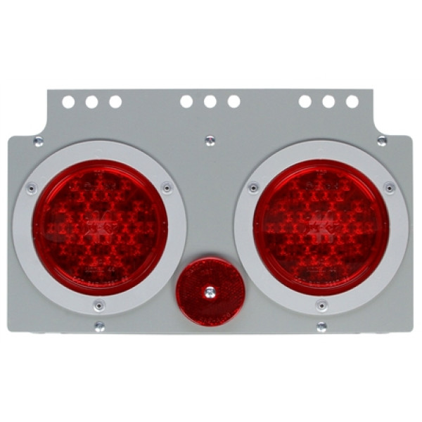 Image of 40 Series, LED, S/T/T Module, LH, Gray Steel, 12V from Trucklite. Part number: TLT-40626-4