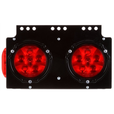 Image of 40 Series, LED, M/C & S/T/T Module w/ Side Marker, LH, Black Steel, 12V from Trucklite. Part number: TLT-40637-4