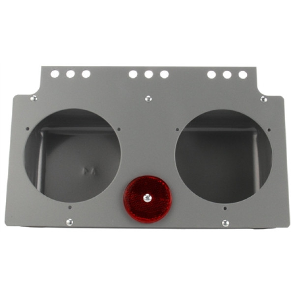 Image of 40 Series, Bracket Mount, 4 in Diameter Lights, Round, Gray, 9 Screw Bracket Mount, Bulk from Trucklite. Part number: TLT-40725-3